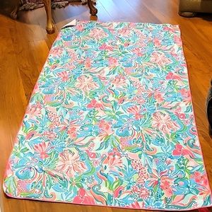 LILY PULITZER Extra Large Floral Bath-Spa-Bleach TOWEL 39x73